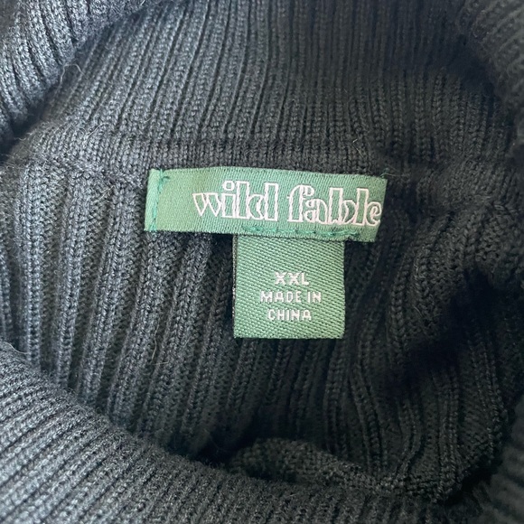 Wild Fable black turtleneck long sleeve dress - Picture 2 of 2